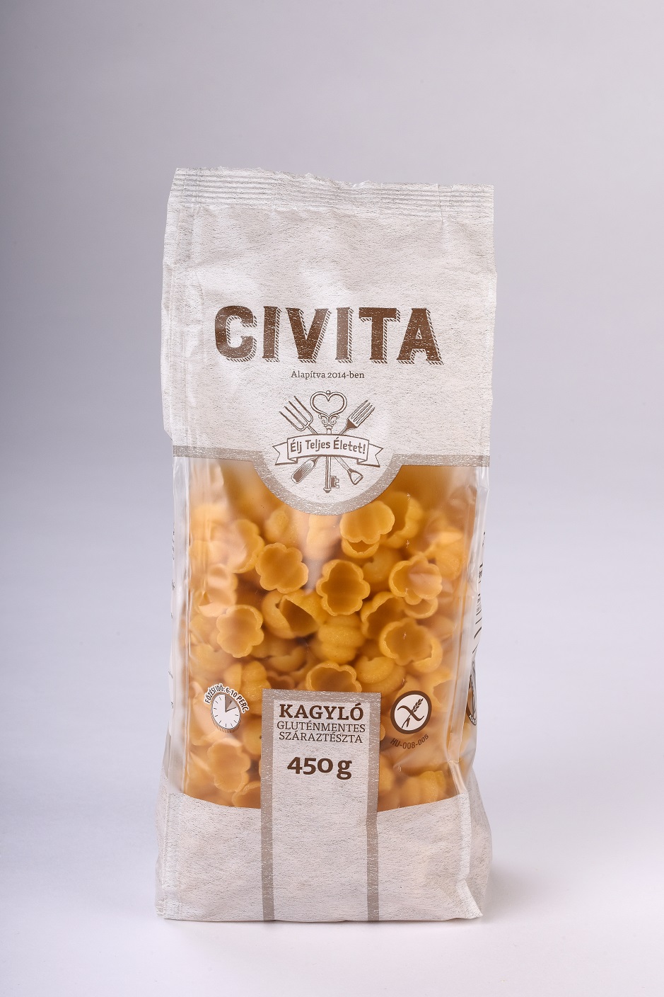 CIVITA Kukoricatészta Kagyló 450g